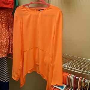 Neon orange blouse
